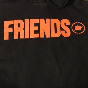 Vlone friends hoodie Black